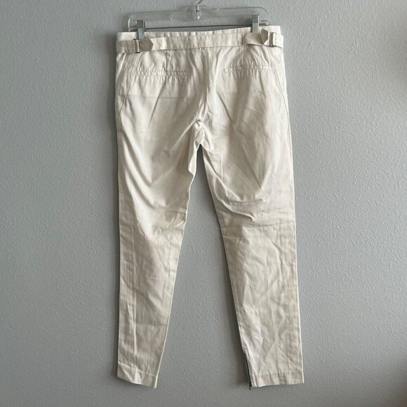 L.A.M.B. by Gwen Stafani White Ankle Zipper Skinny Pant Size 8 - Picture 6 of 10